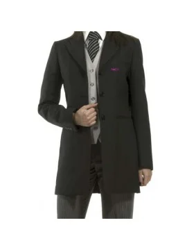 Dark Grey Customized Receptionist Uniform Coat